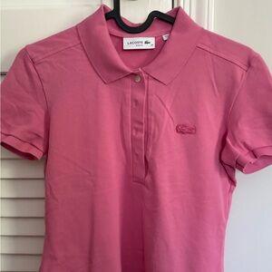Lacoste Pink Polo Shirt size 34